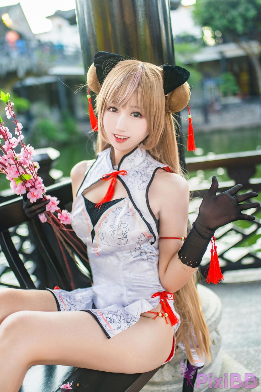 Cosplayer Mimi Hanyu girls frontline Mk23 Honey flower PixiBB.COM 017
