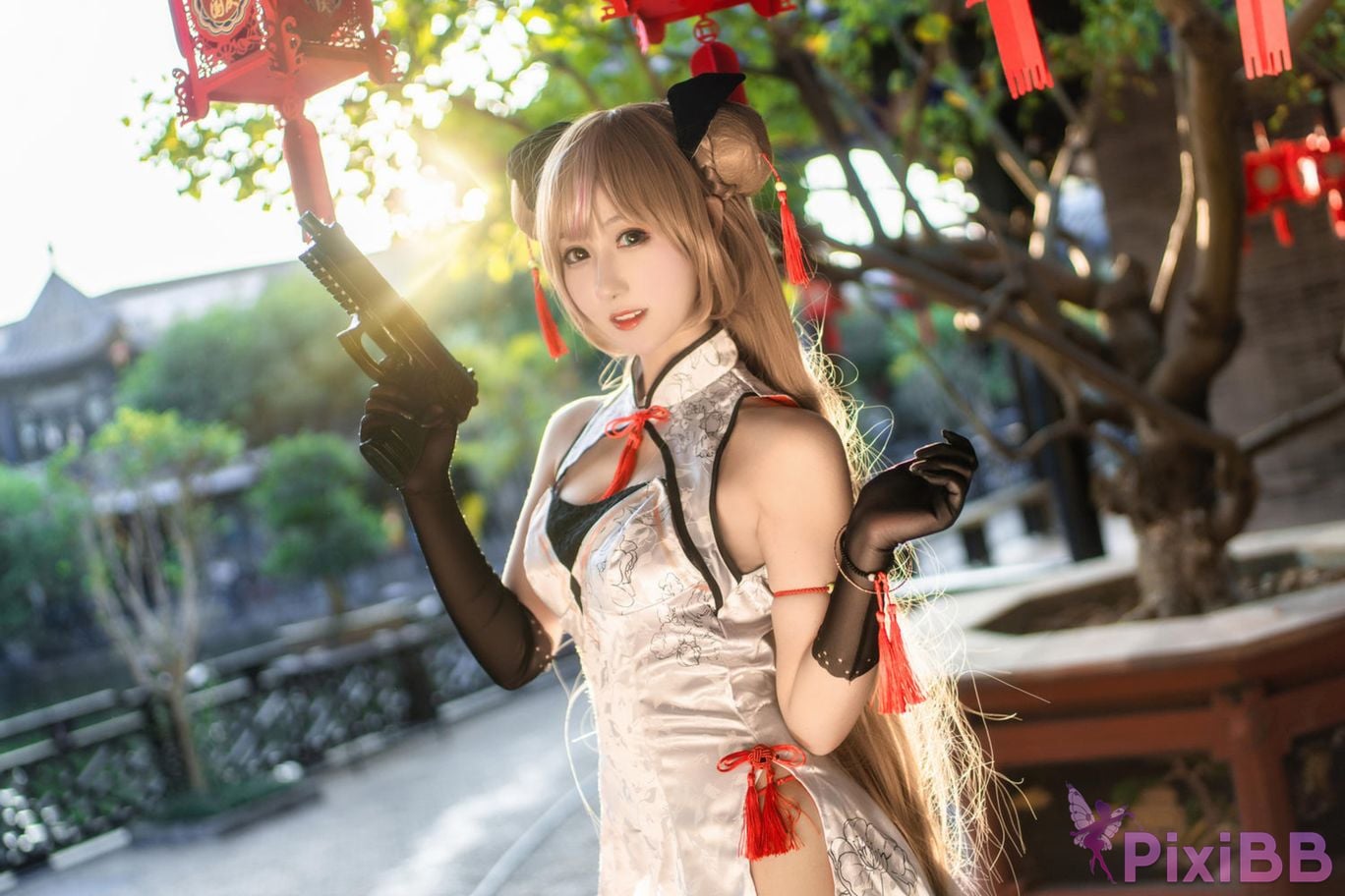 Cosplayer Mimi Hanyu girls frontline Mk23 Honey flower PixiBB.COM 018
