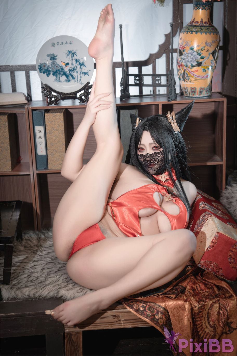 Cosplayer Luo Li LoLiSAMA azur lane sea chips Waking dream mellow PixiBB.COM 034