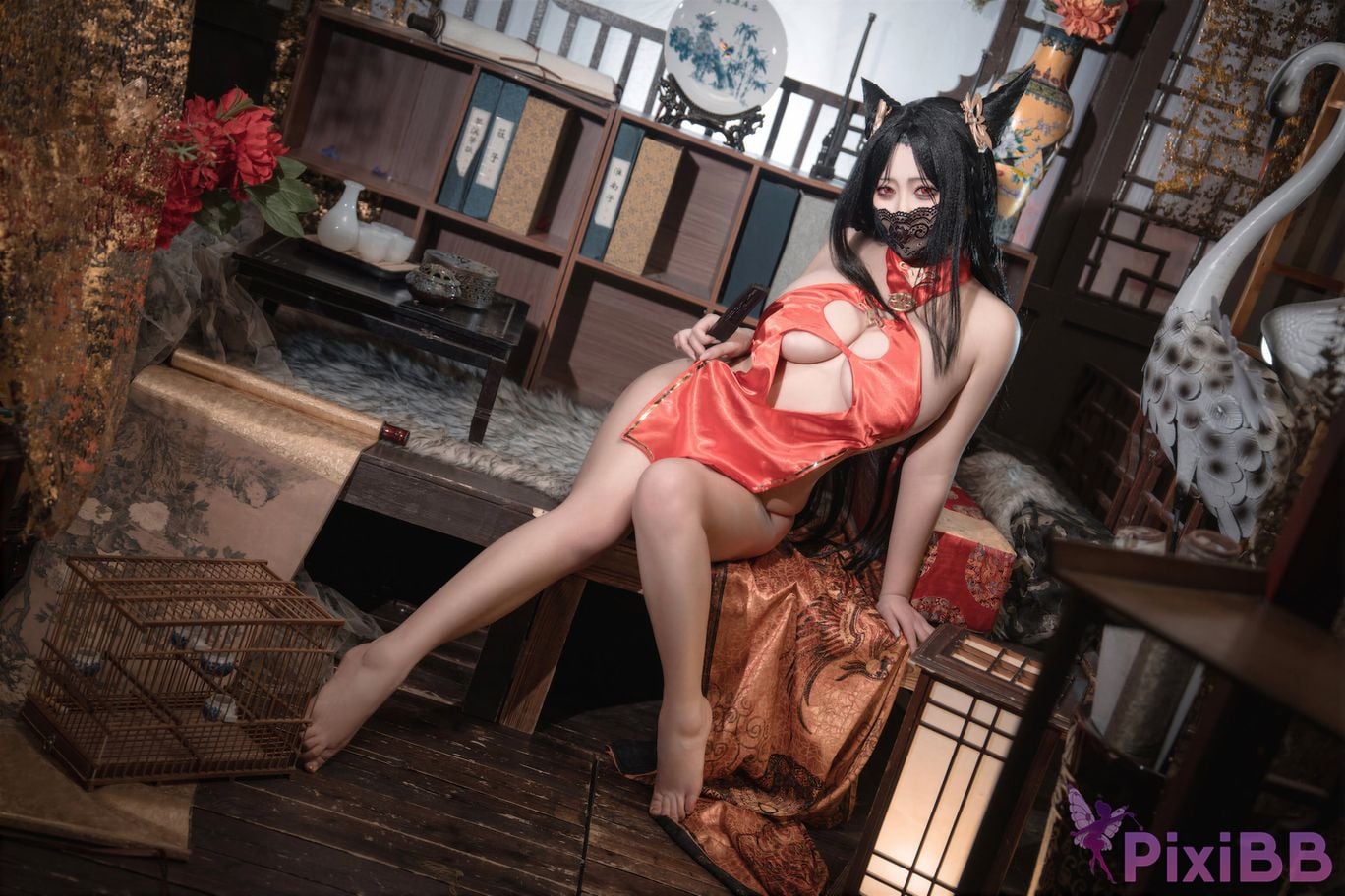 Cosplayer Luo Li LoLiSAMA azur lane sea chips Waking dream mellow PixiBB.COM 052