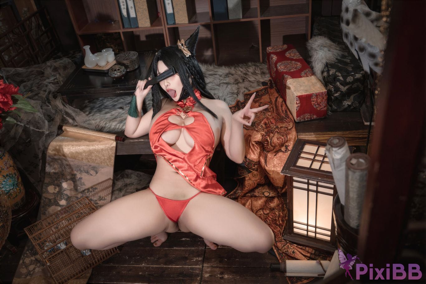 Cosplayer Luo Li LoLiSAMA azur lane sea chips Waking dream mellow PixiBB.COM 065