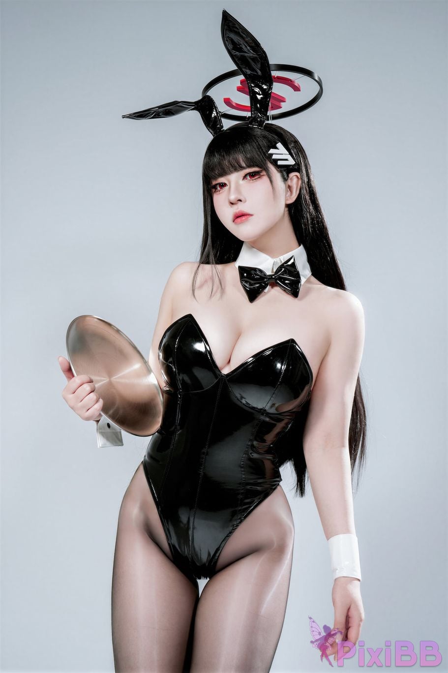 Cosplayer Half son Blue Archive Tiaoyue Liyin bunny girl PixiBB.COM 050