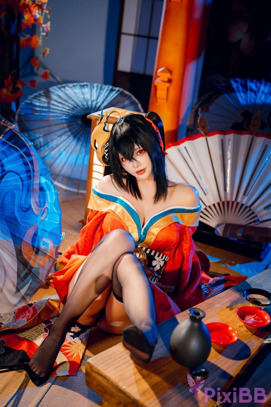 Cosplayer Is it a little bear Taiho kimono PixiBB.COM 002