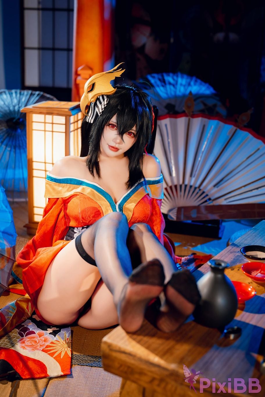 Cosplayer Is it a little bear Taiho kimono PixiBB.COM 003