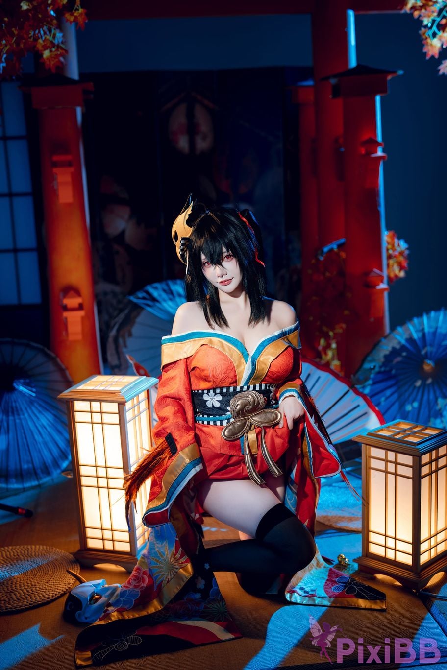 Cosplayer Is it a little bear Taiho kimono PixiBB.COM 007