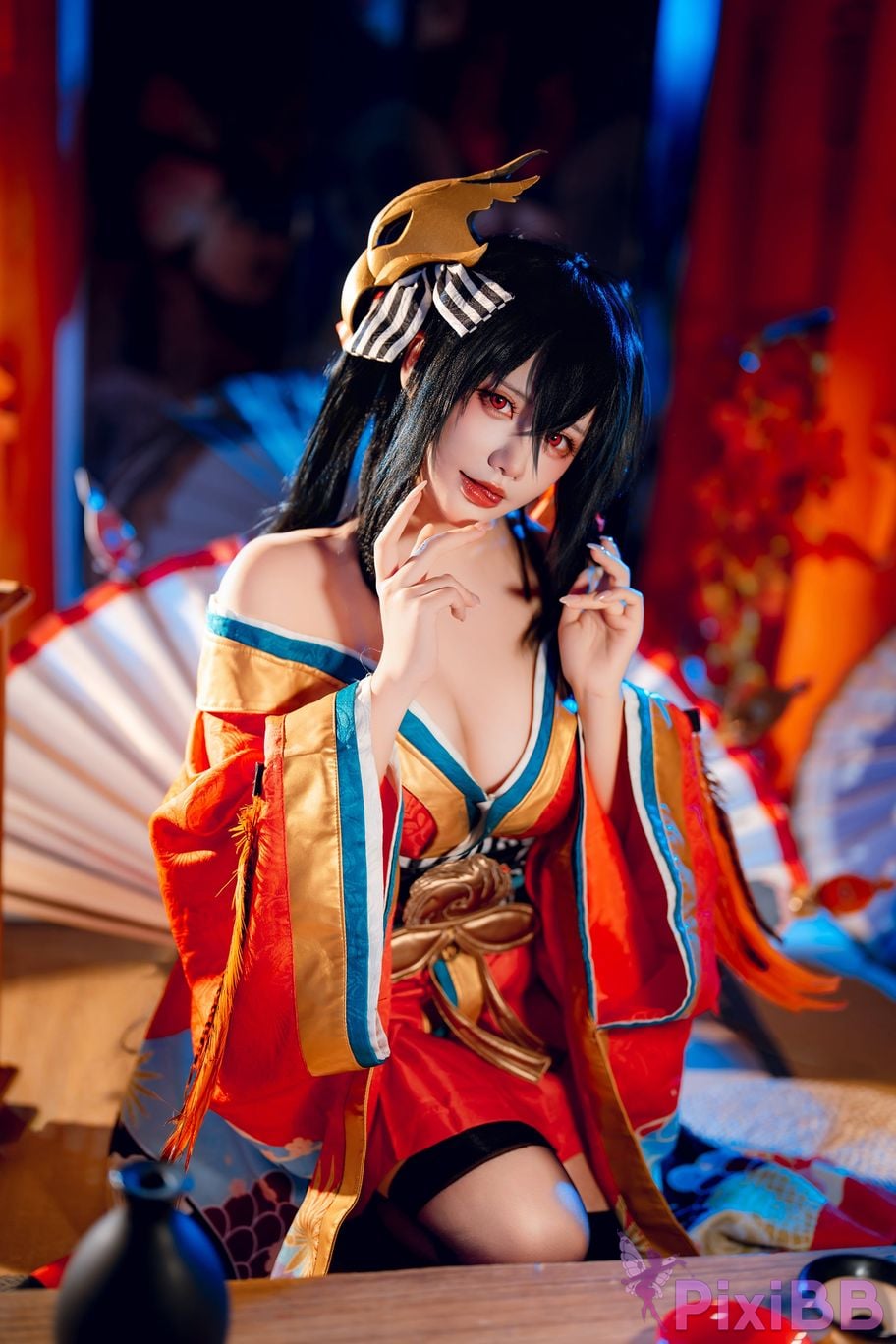 Cosplayer Is it a little bear Taiho kimono PixiBB.COM 009