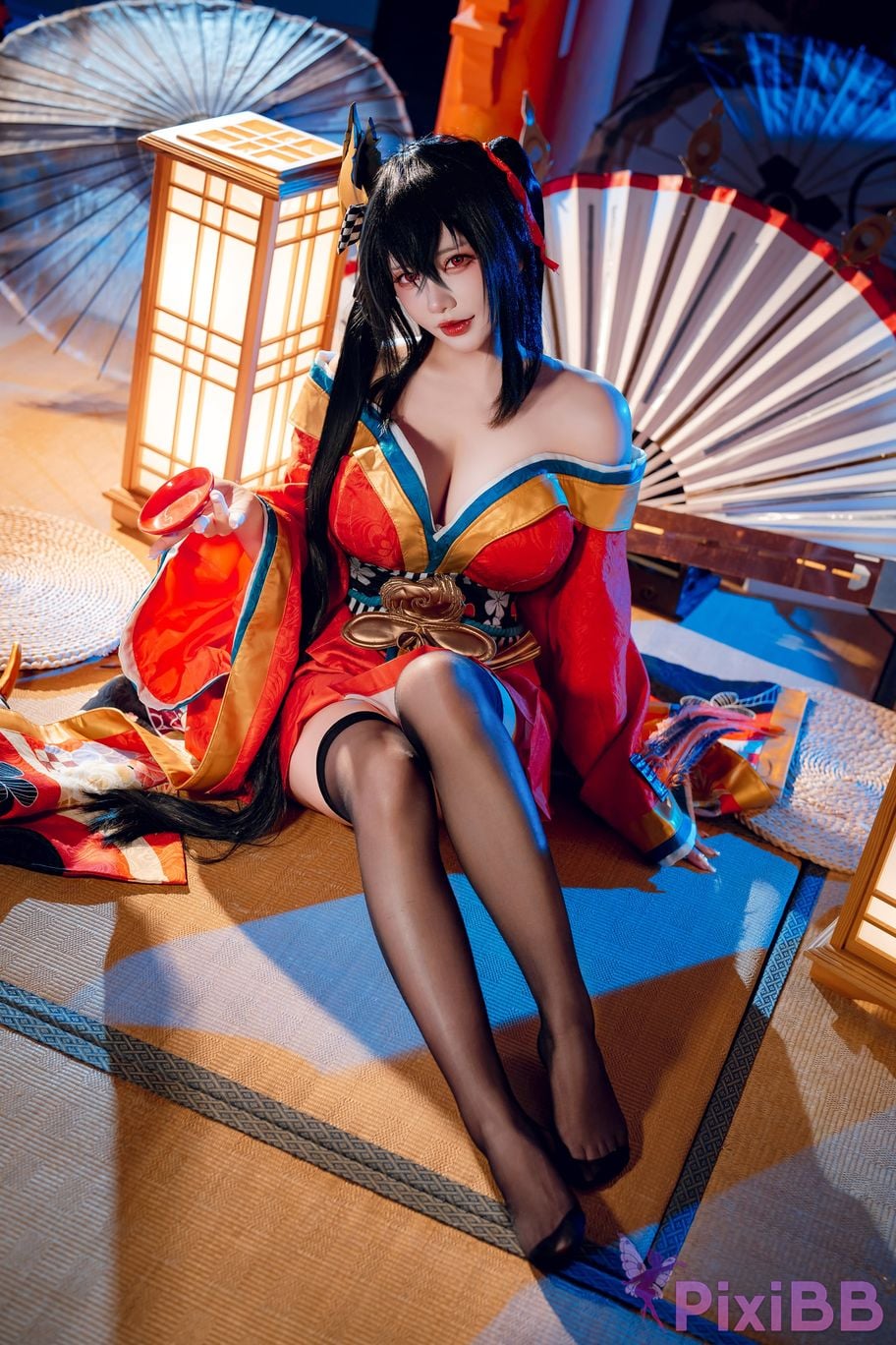 Cosplayer Is it a little bear Taiho kimono PixiBB.COM 011
