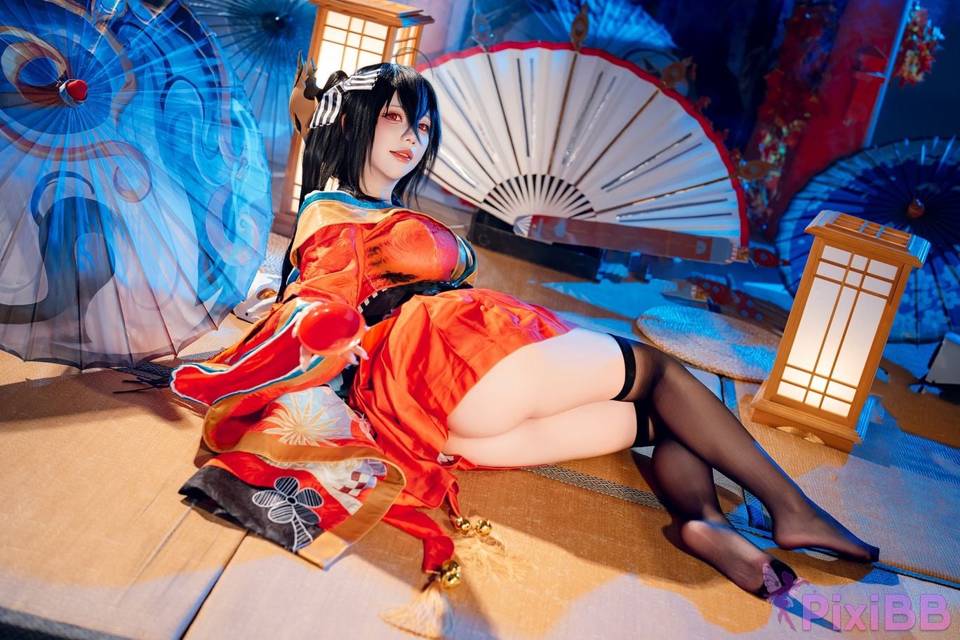 Cosplayer Is it a little bear Taiho kimono PixiBB.COM 014