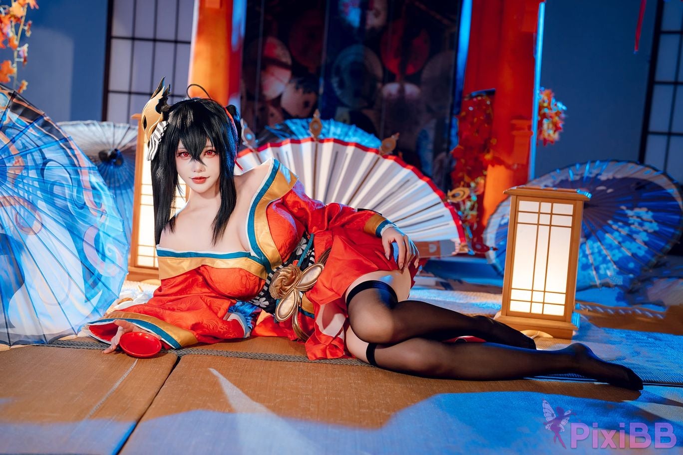 Cosplayer Is it a little bear Taiho kimono PixiBB.COM 015