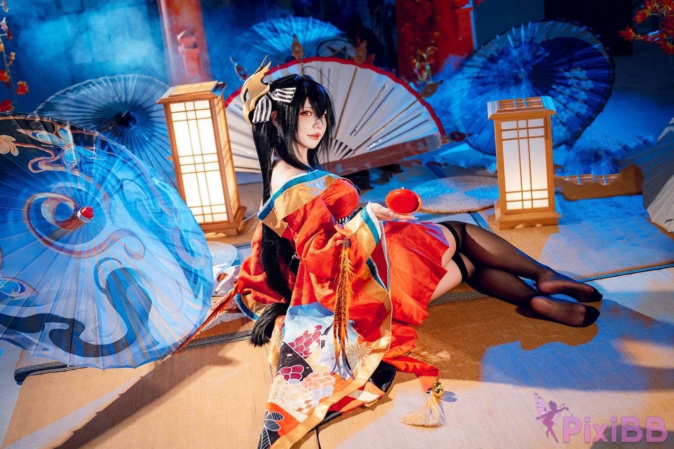 Cosplayer Is it a little bear Taiho kimono PixiBB.COM 017