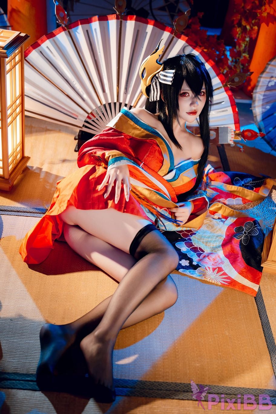 Cosplayer Is it a little bear Taiho kimono PixiBB.COM 035