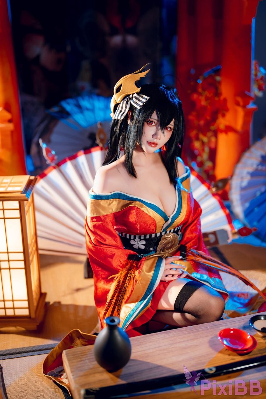 Cosplayer Is it a little bear Taiho kimono PixiBB.COM 037
