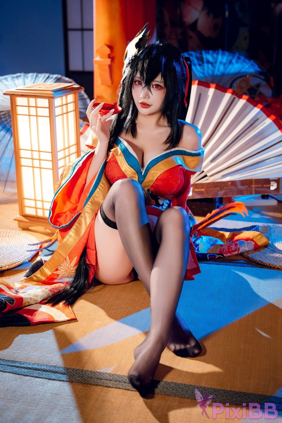 Cosplayer Is it a little bear Taiho kimono PixiBB.COM 042