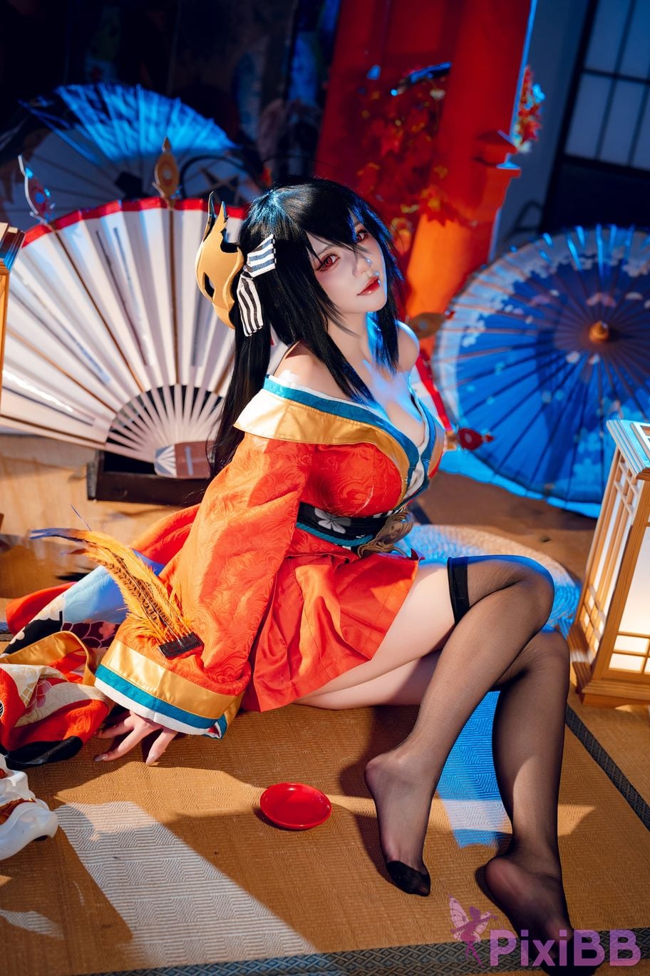 Cosplayer Is it a little bear Taiho kimono PixiBB.COM 043