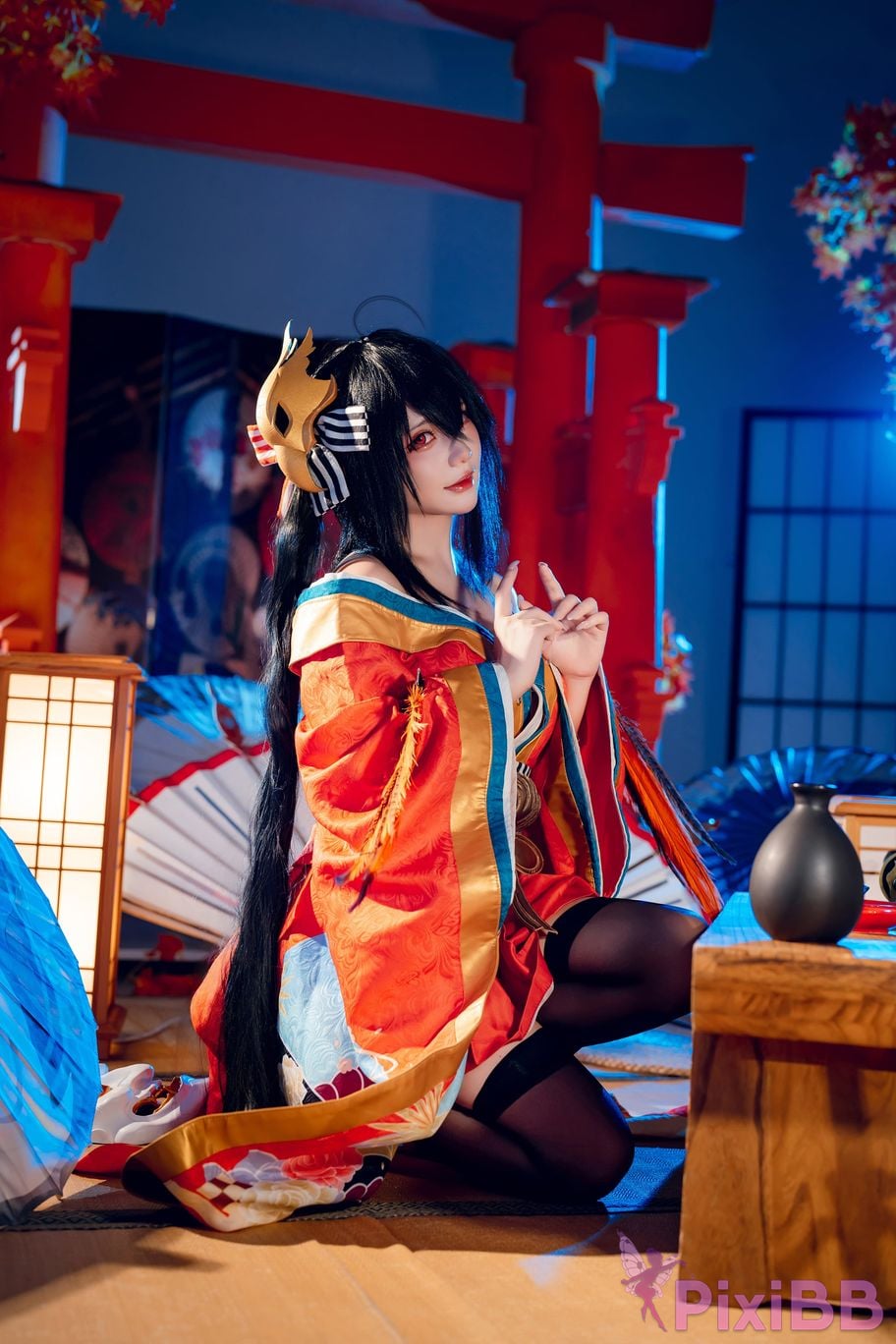 Cosplayer Is it a little bear Taiho kimono PixiBB.COM 045