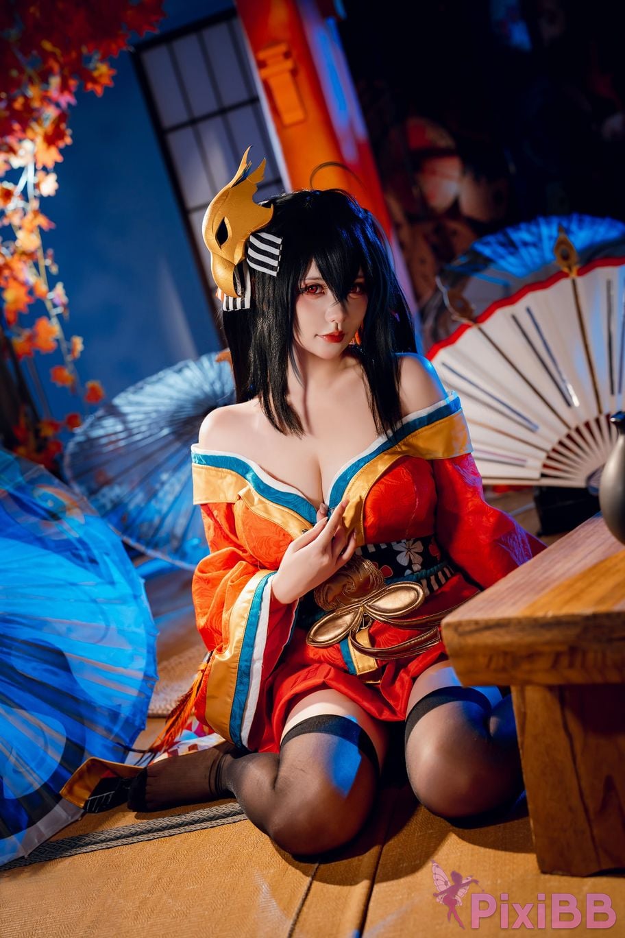 Cosplayer Is it a little bear Taiho kimono PixiBB.COM 050