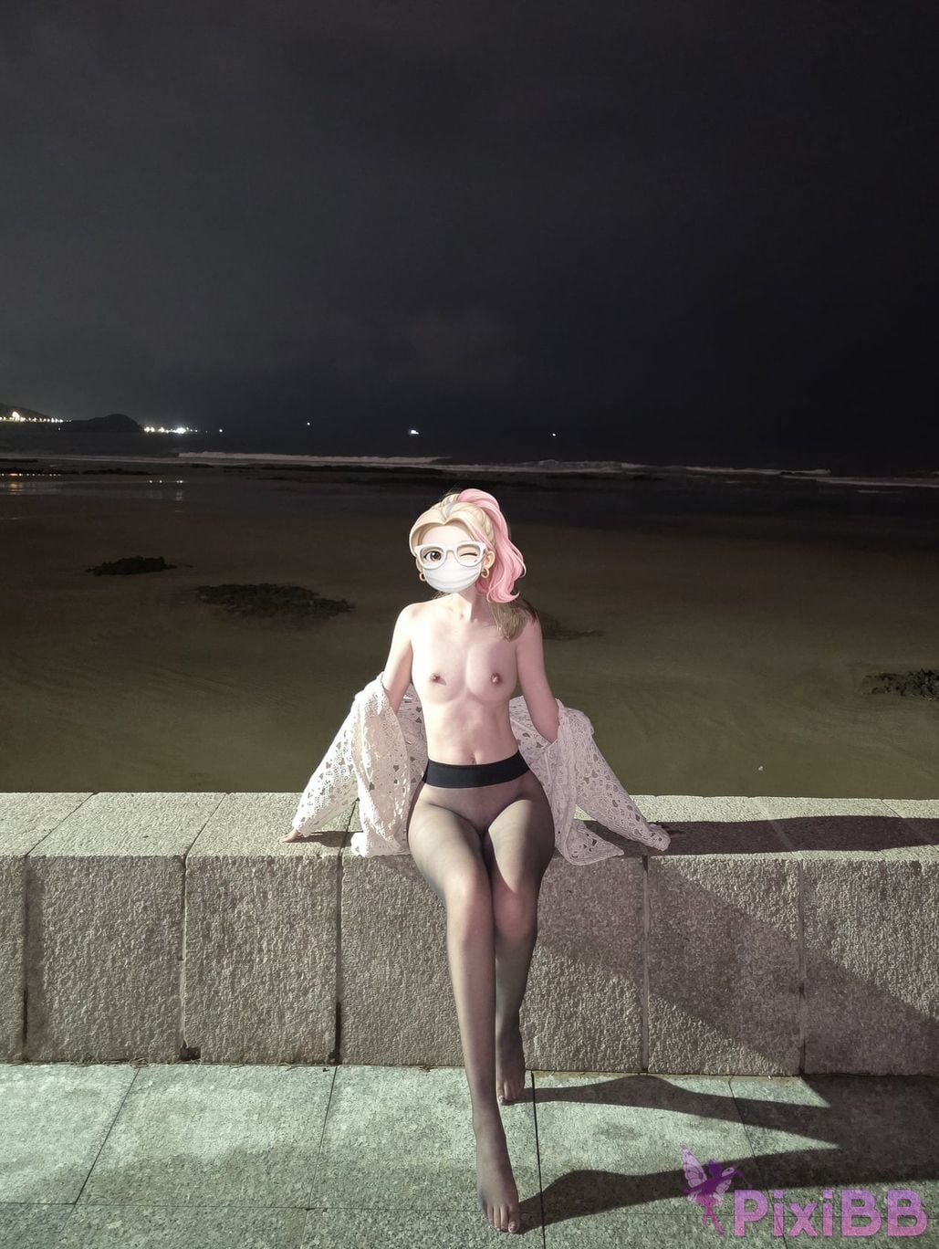 OtherXXX Tatatheslut Long legged Welfare Ji exposed her outdoors PixiBB.COM 037