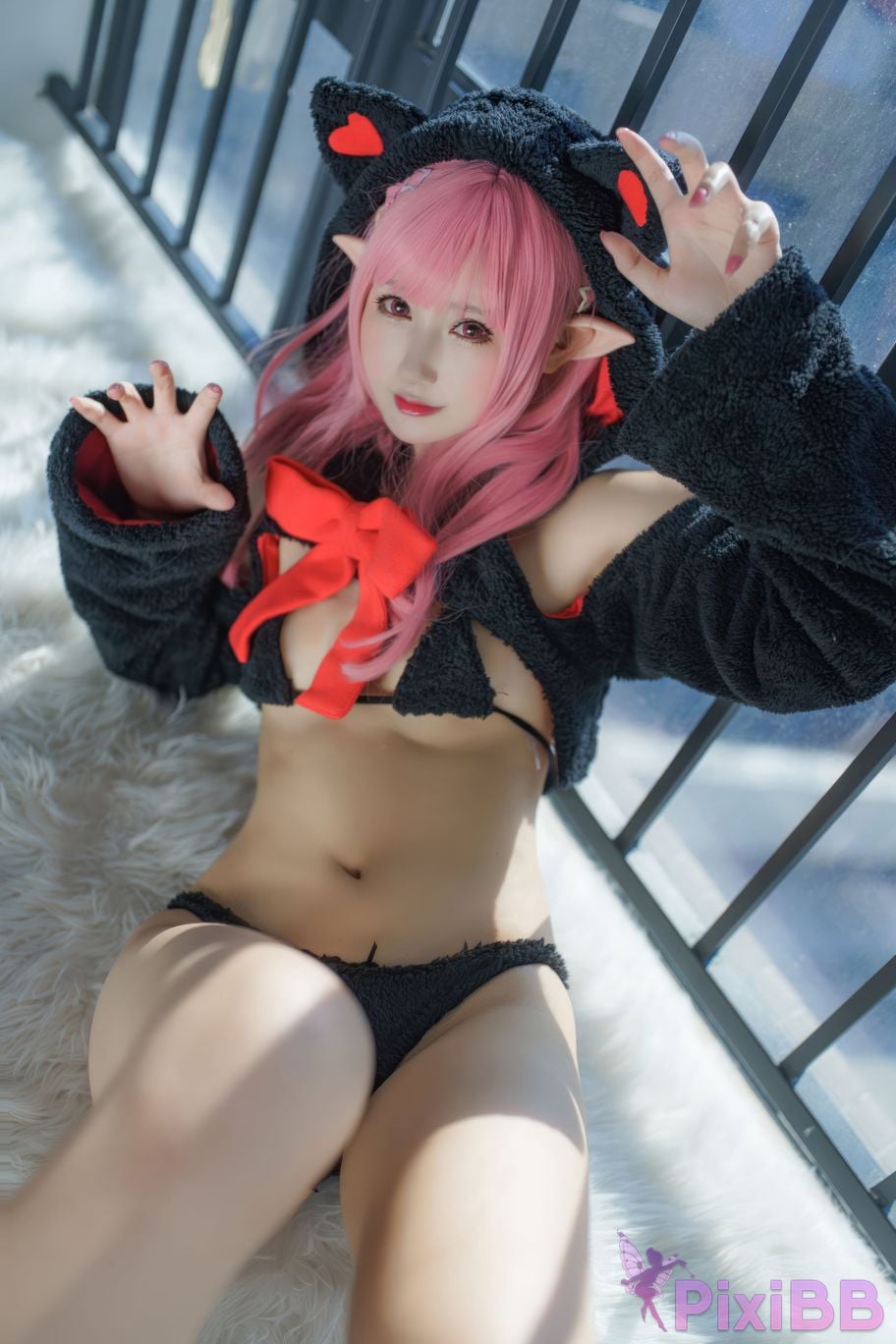Cosplayer Mimi Hanyu gift cat PixiBB.COM 007