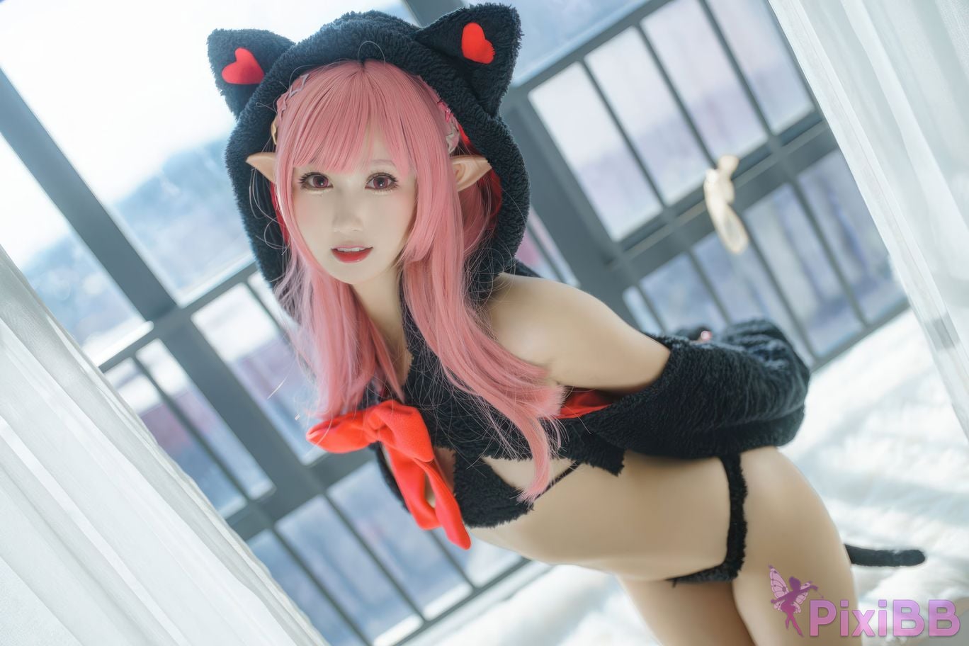 Cosplayer Mimi Hanyu gift cat PixiBB.COM 013