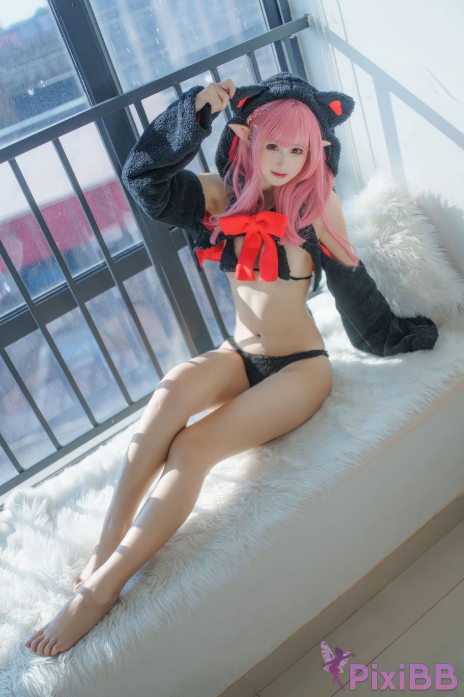Cosplayer Mimi Hanyu gift cat PixiBB.COM 026