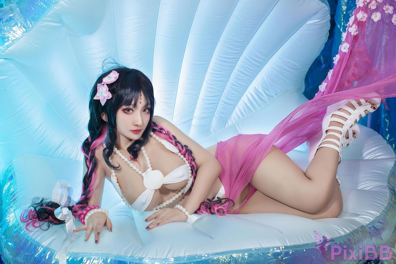 Cosplayer Luo Li LoLiSAMA Sesshoin swimsuit PixiBB.COM 019