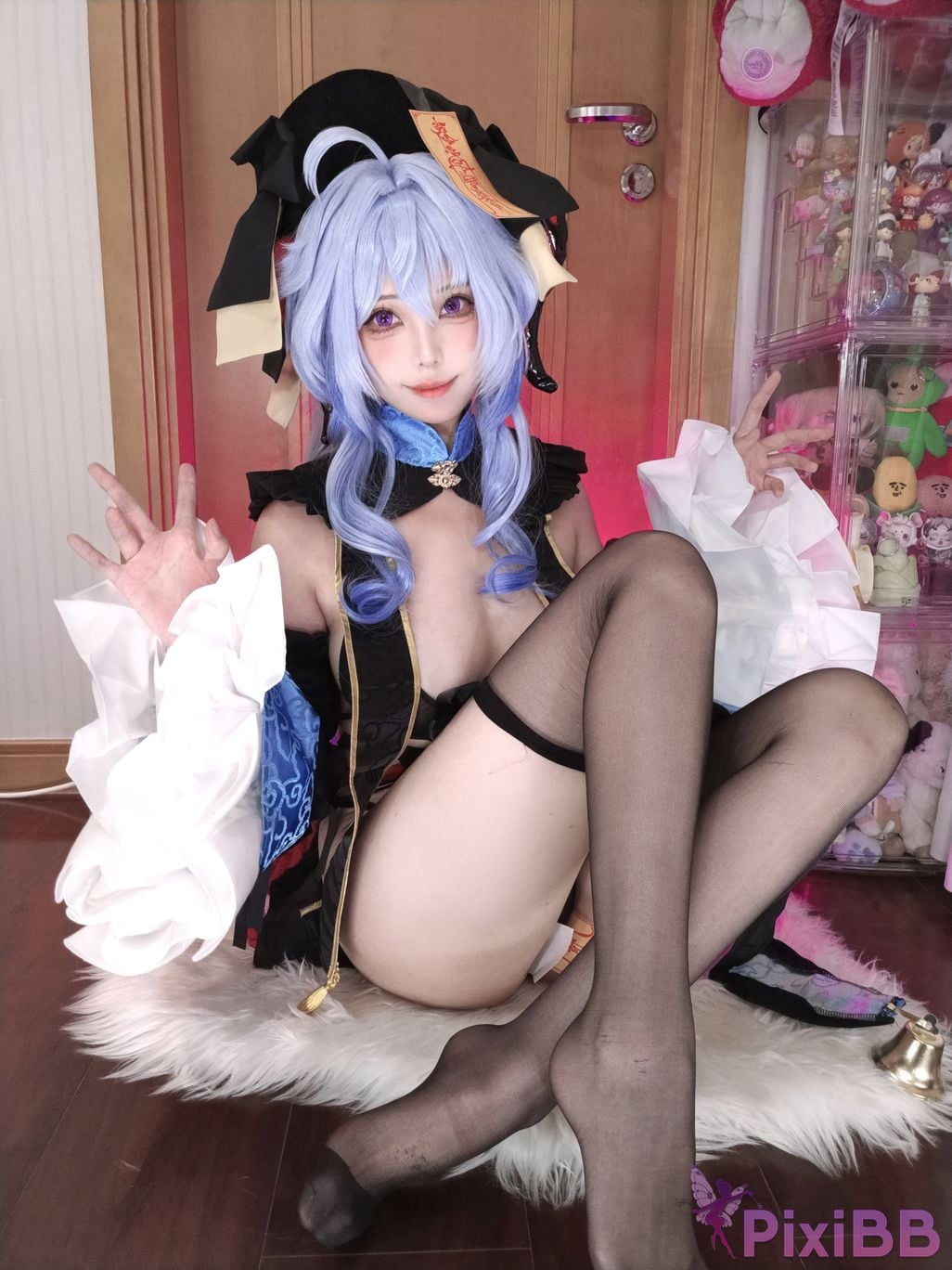 Cosplay Honey Cat Fur Genshin Impact Ganyu Chinese Style Little Zombie PixiBB.COM 015