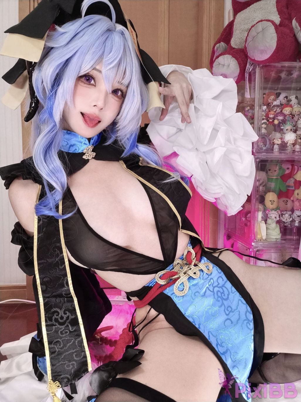 Cosplay Honey Cat Fur Genshin Impact Ganyu Chinese Style Little Zombie PixiBB.COM 021