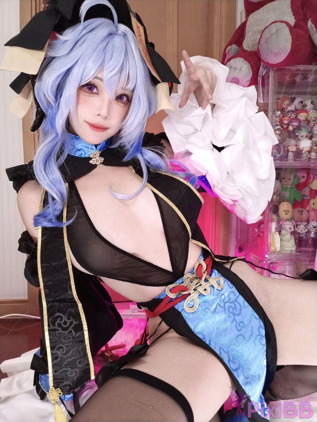 Cosplay Honey Cat Fur Genshin Impact Ganyu Chinese Style Little Zombie PixiBB.COM 022