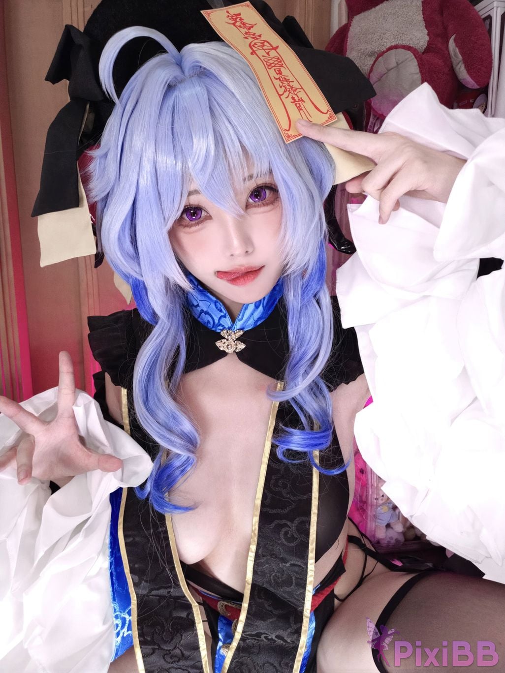 Cosplay Honey Cat Fur Genshin Impact Ganyu Chinese Style Little Zombie PixiBB.COM 024