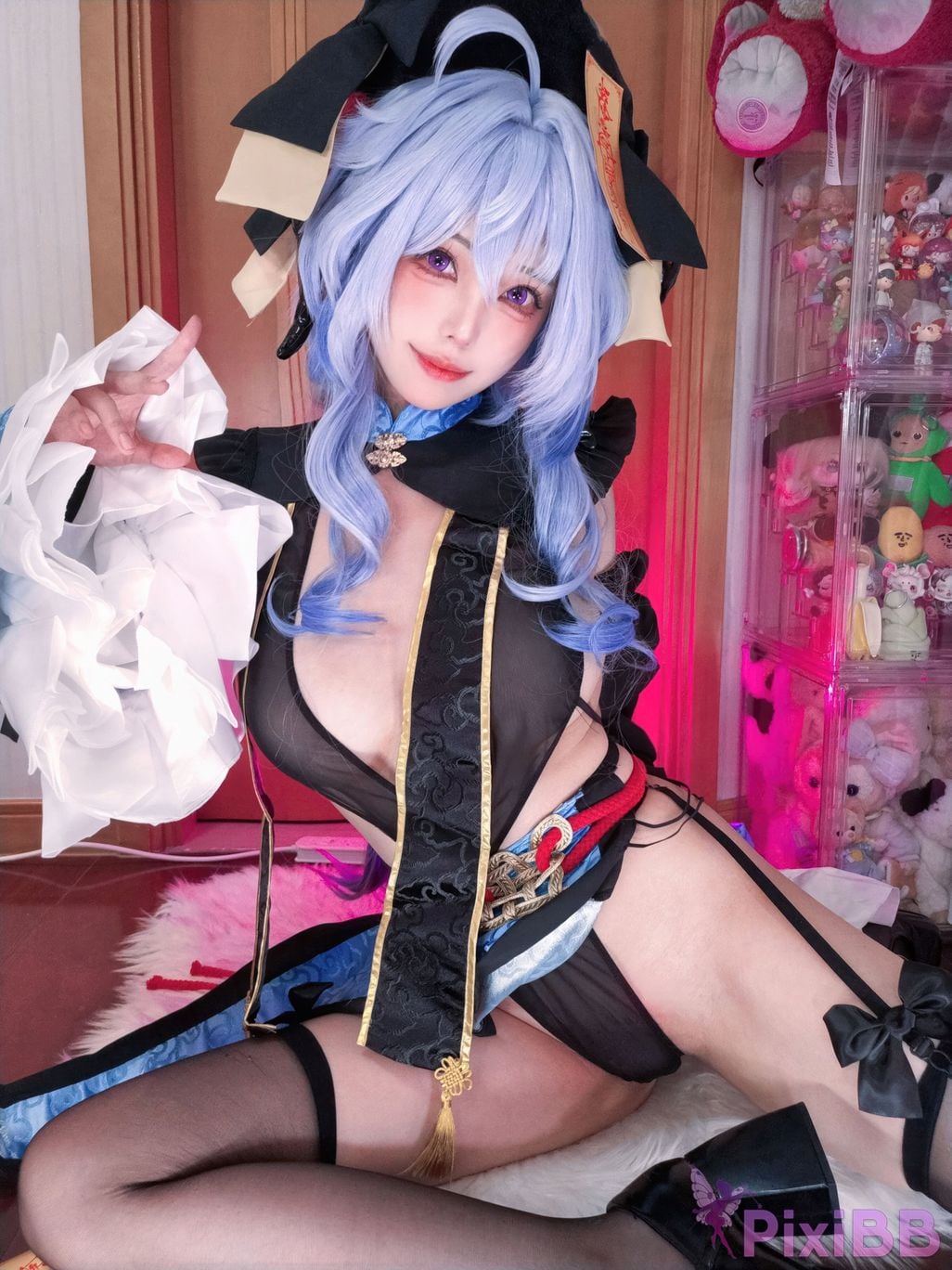 Cosplay Honey Cat Fur Genshin Impact Ganyu Chinese Style Little Zombie PixiBB.COM 028