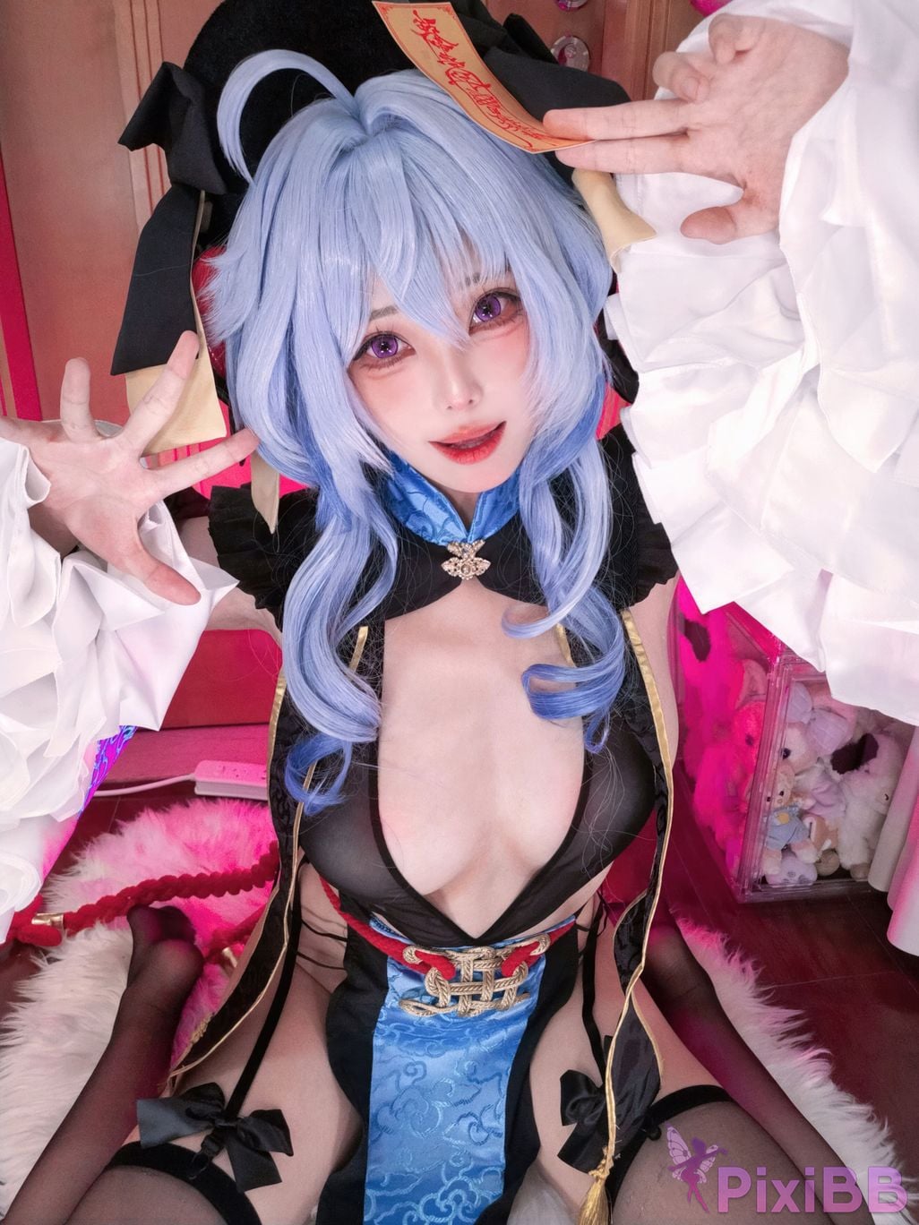 Cosplay Honey Cat Fur Genshin Impact Ganyu Chinese Style Little Zombie PixiBB.COM 029