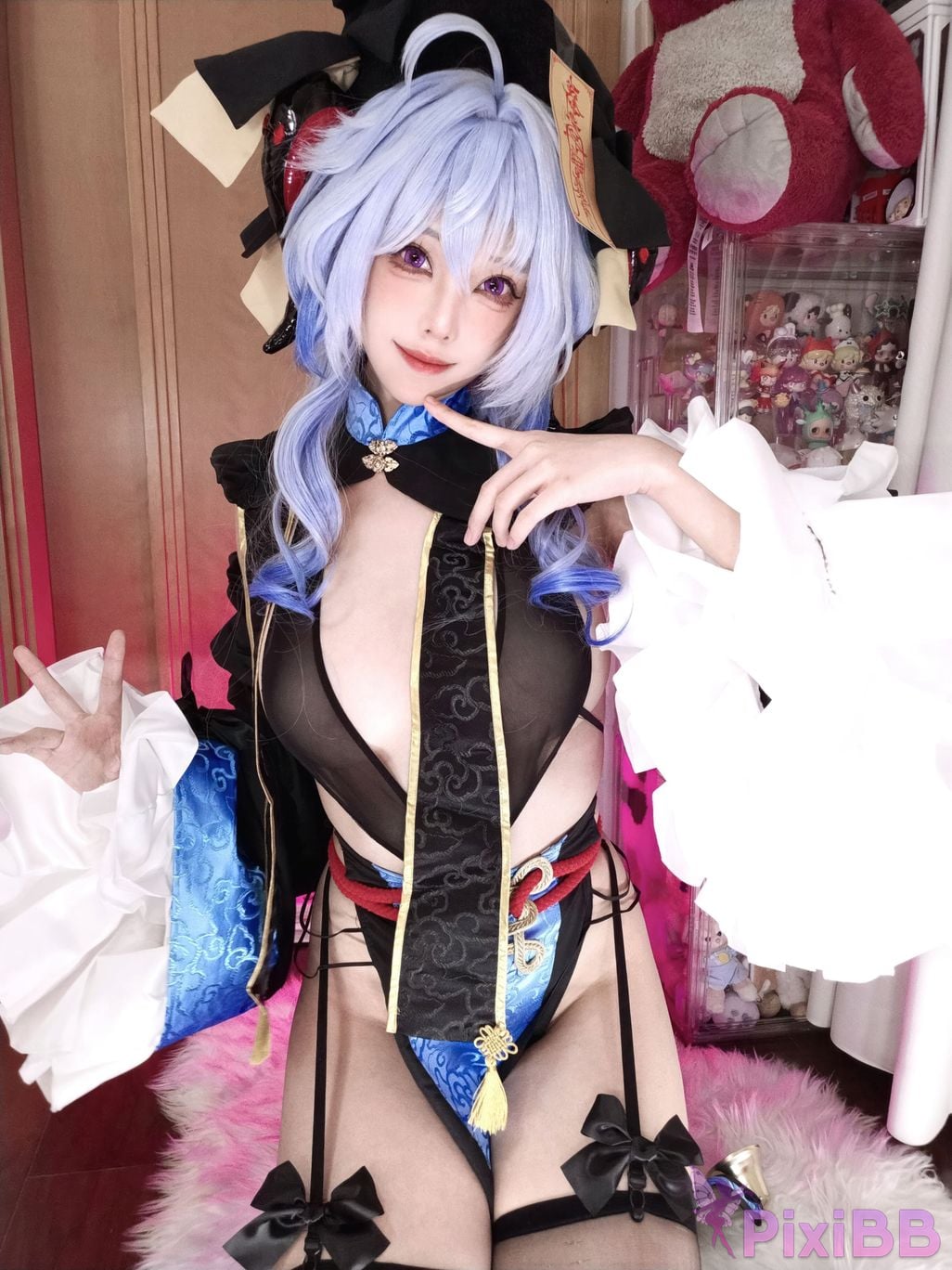 Cosplay Honey Cat Fur Genshin Impact Ganyu Chinese Style Little Zombie PixiBB.COM 040
