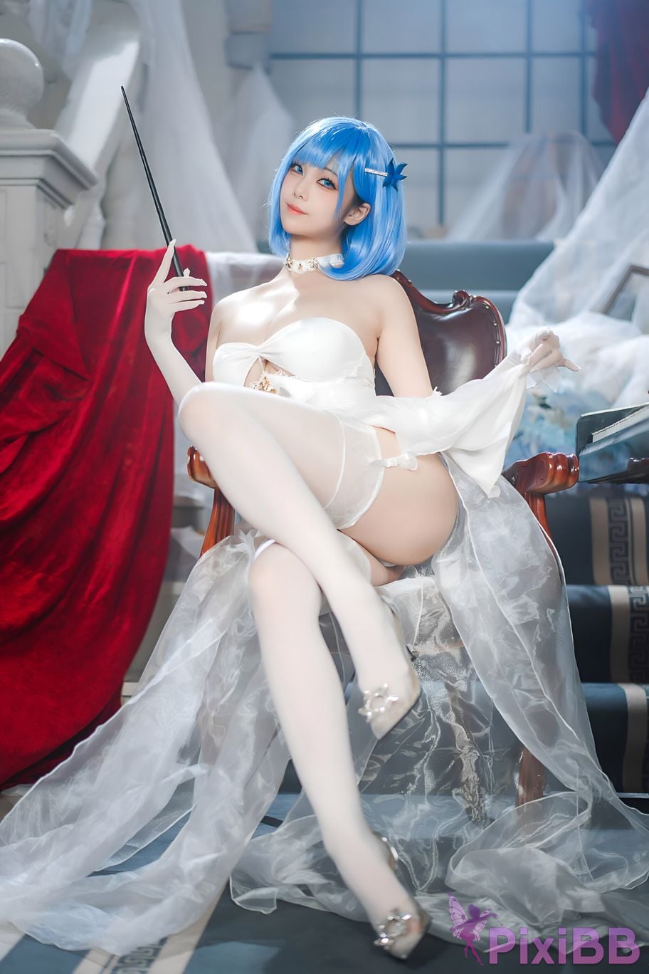 Coser Honey Cat Fur Azur Blue Route Chabayev White Cavalry PixiBB.COM 001