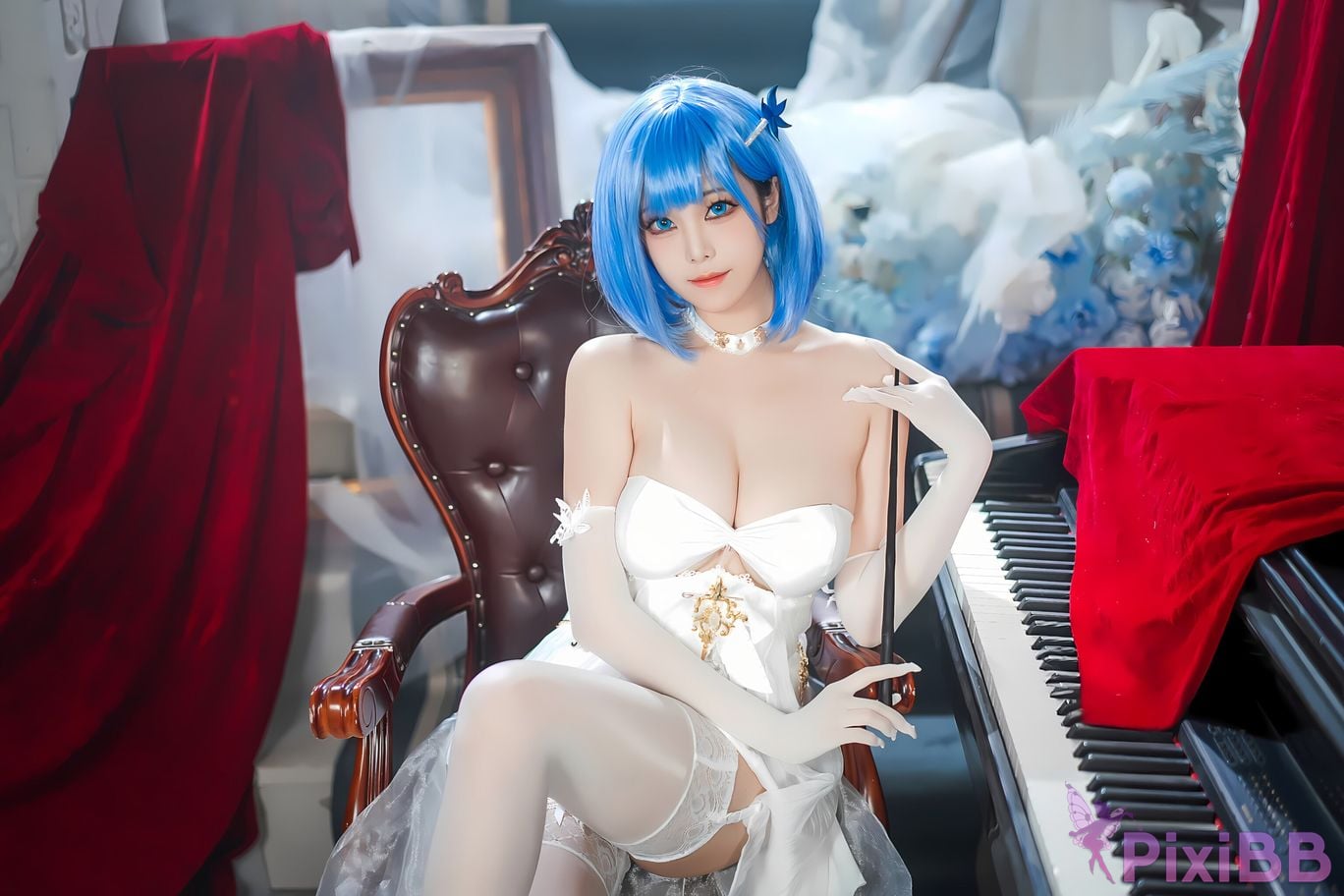 Coser Honey Cat Fur Azur Blue Route Chabayev White Cavalry PixiBB.COM 002