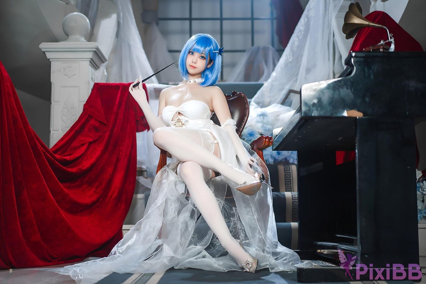 Coser Honey Cat Fur Azur Blue Route Chabayev White Cavalry PixiBB.COM 003