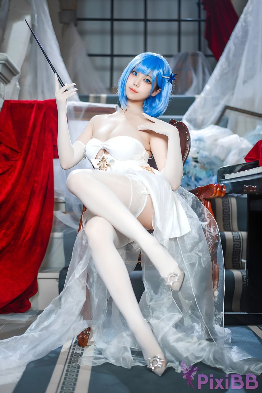 Coser Honey Cat Fur Azur Blue Route Chabayev White Cavalry PixiBB.COM 005