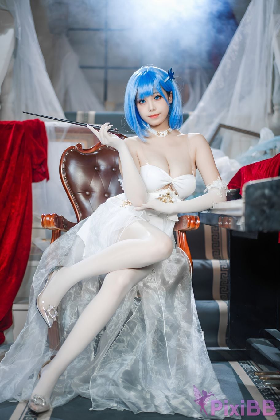 Coser Honey Cat Fur Azur Blue Route Chabayev White Cavalry PixiBB.COM 006