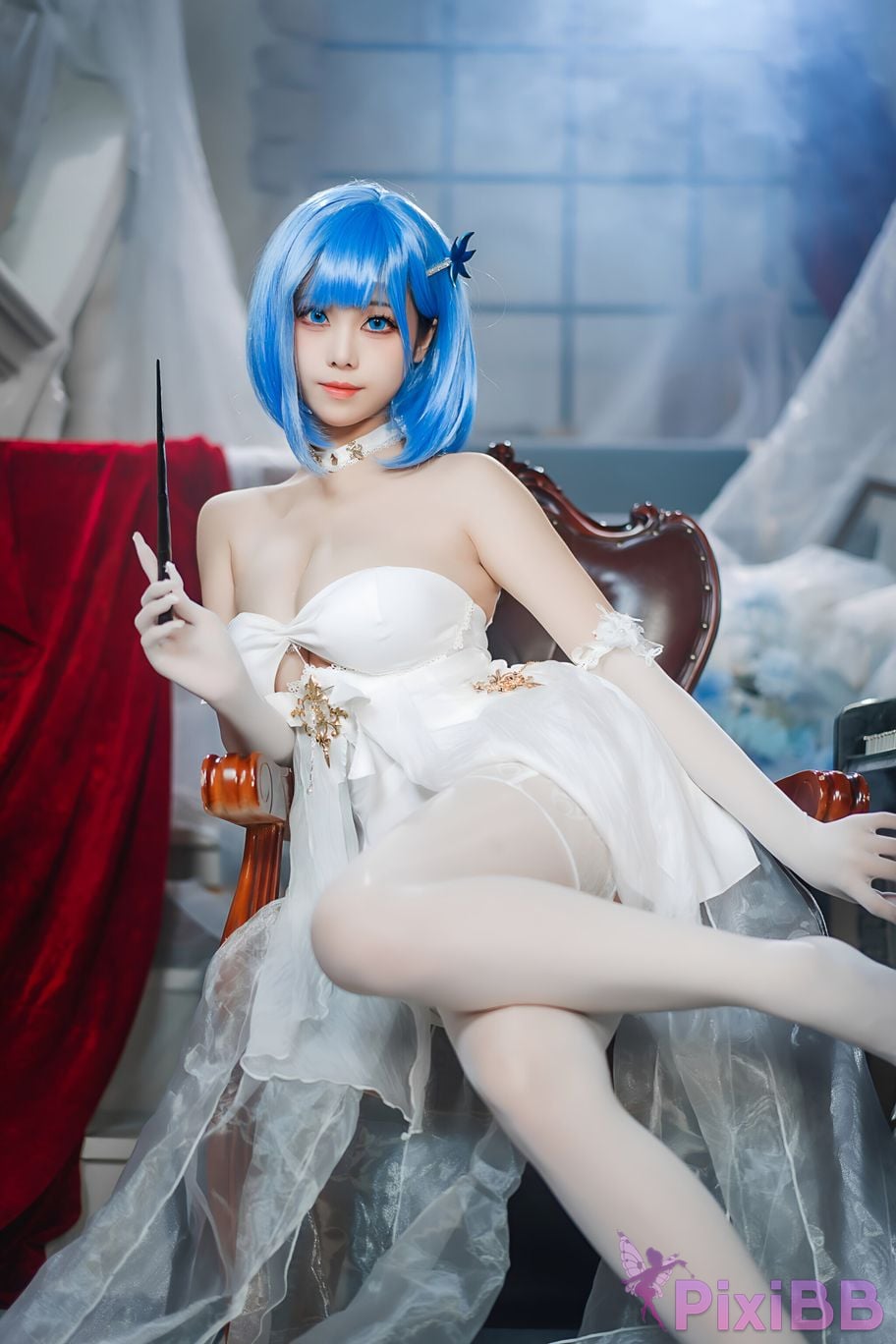 Coser Honey Cat Fur Azur Blue Route Chabayev White Cavalry PixiBB.COM 007