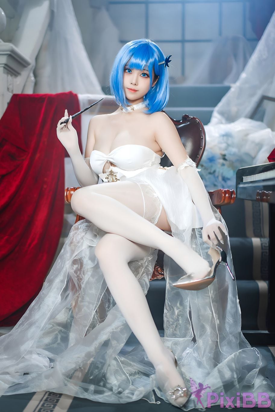 Coser Honey Cat Fur Azur Blue Route Chabayev White Cavalry PixiBB.COM 008