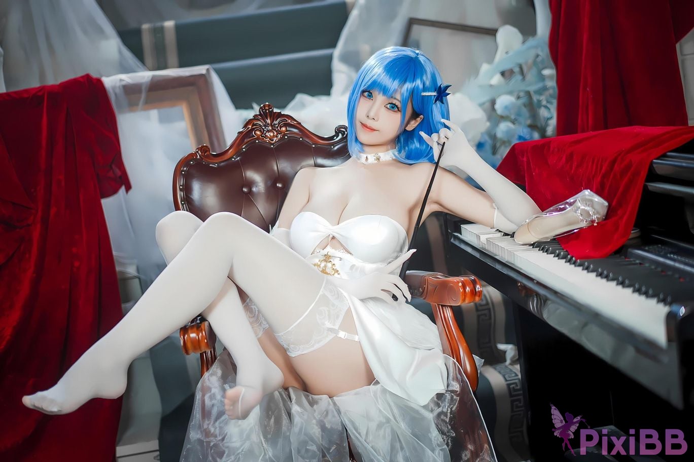 Coser Honey Cat Fur Azur Blue Route Chabayev White Cavalry PixiBB.COM 010
