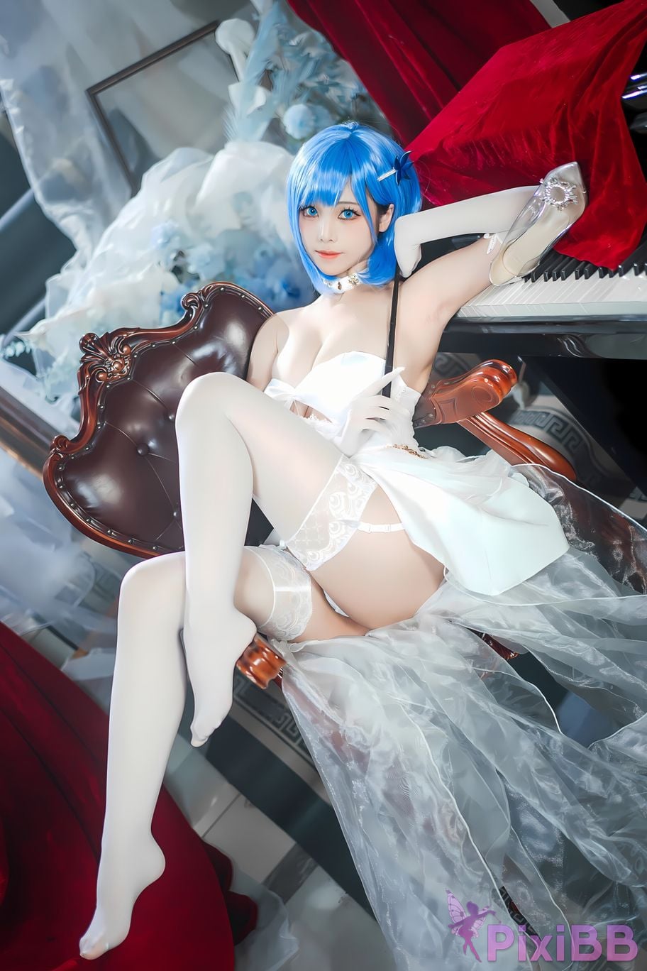 Coser Honey Cat Fur Azur Blue Route Chabayev White Cavalry PixiBB.COM 011