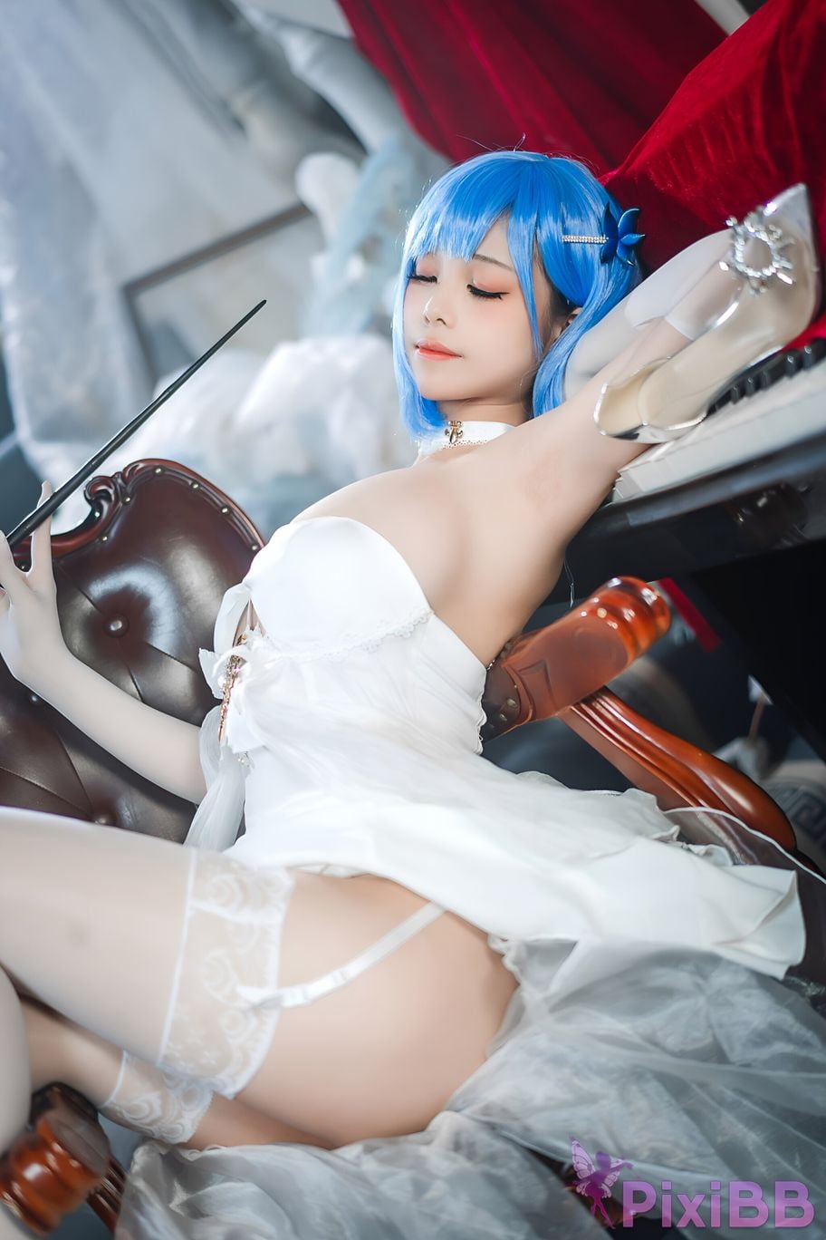 Coser Honey Cat Fur Azur Blue Route Chabayev White Cavalry PixiBB.COM 013