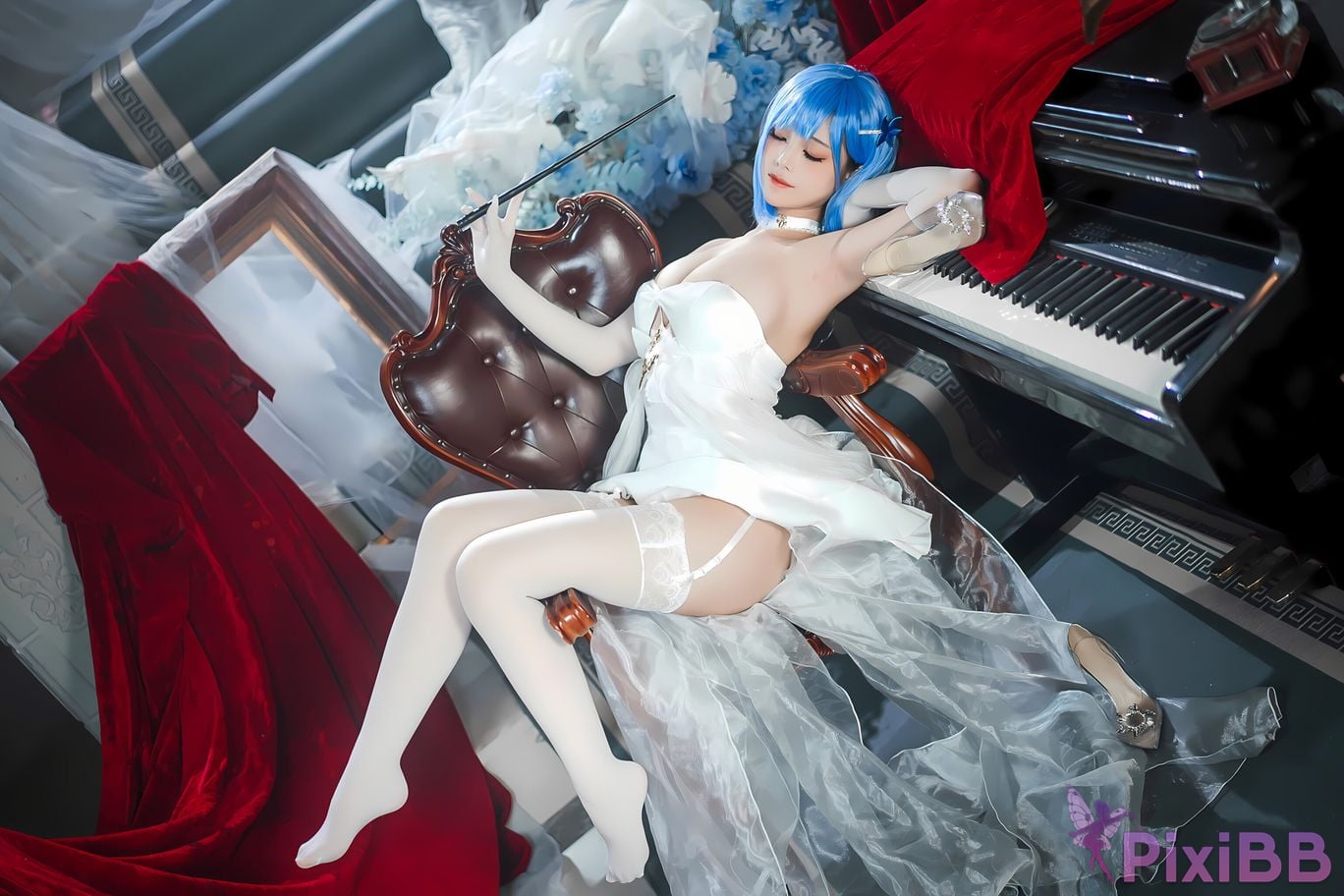 Coser Honey Cat Fur Azur Blue Route Chabayev White Cavalry PixiBB.COM 014