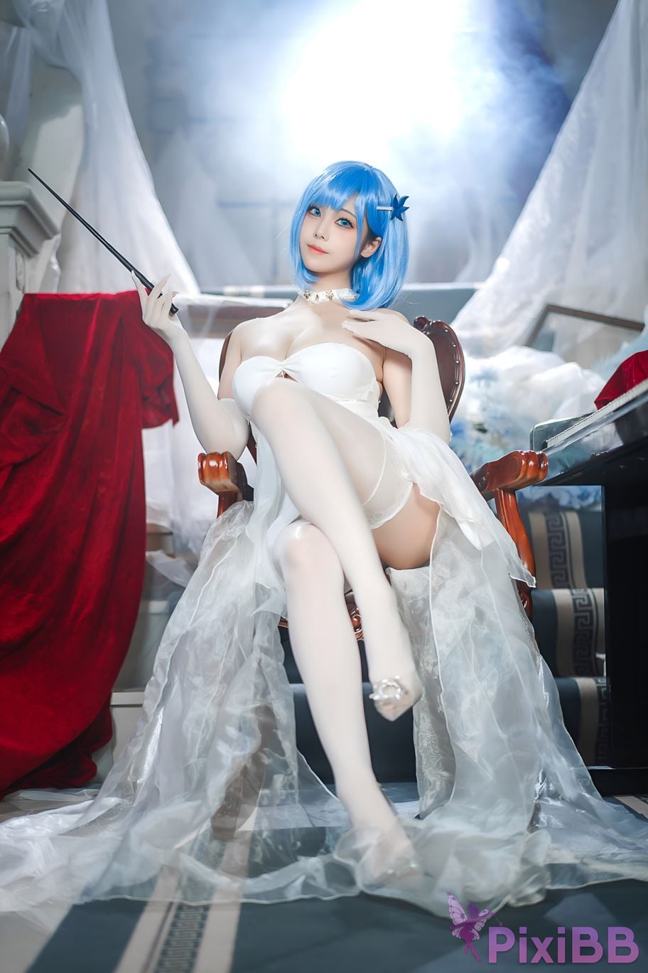 Coser Honey Cat Fur Azur Blue Route Chabayev White Cavalry PixiBB.COM 017