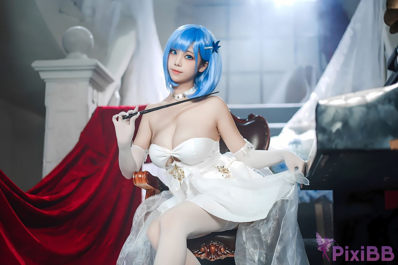Coser Honey Cat Fur Azur Blue Route Chabayev White Cavalry PixiBB.COM 018