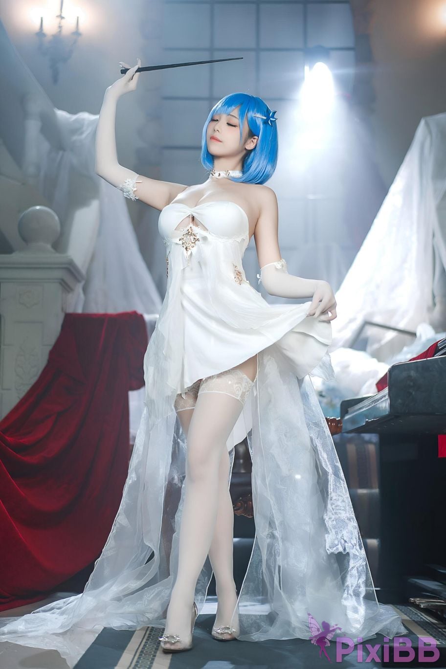 Coser Honey Cat Fur Azur Blue Route Chabayev White Cavalry PixiBB.COM 029