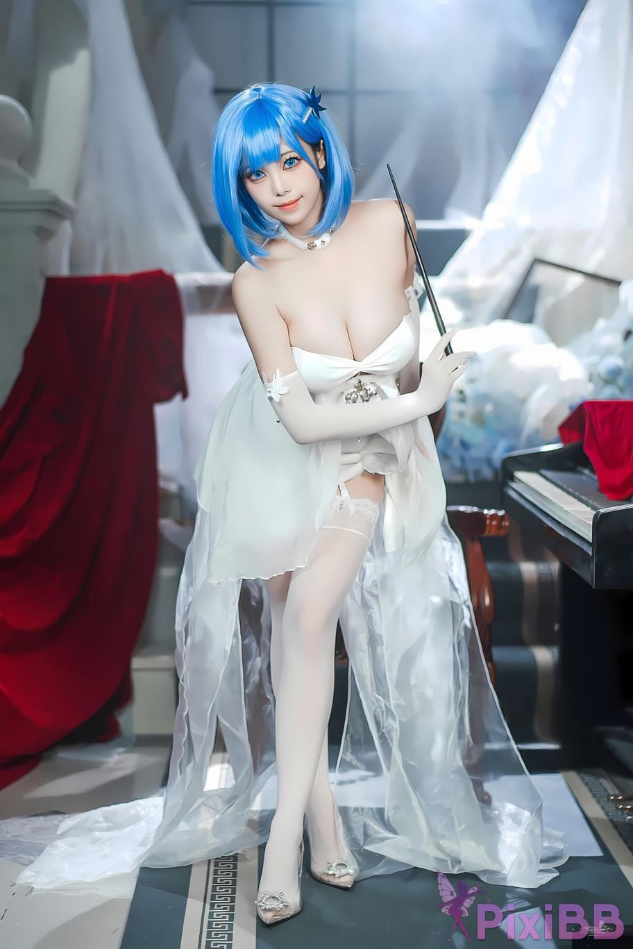 Coser Honey Cat Fur Azur Blue Route Chabayev White Cavalry PixiBB.COM 031