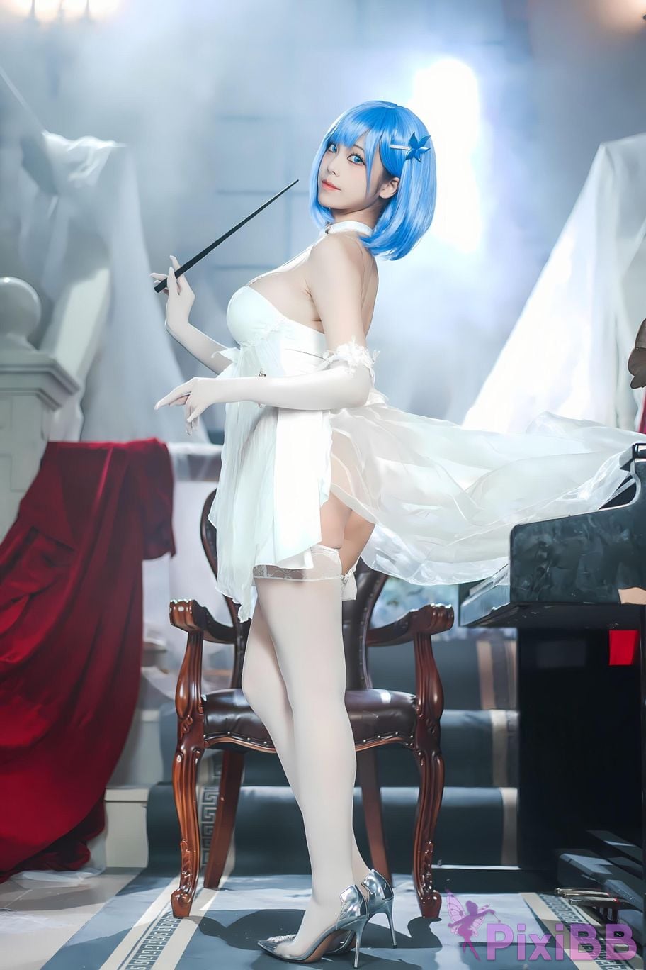 Coser Honey Cat Fur Azur Blue Route Chabayev White Cavalry PixiBB.COM 033