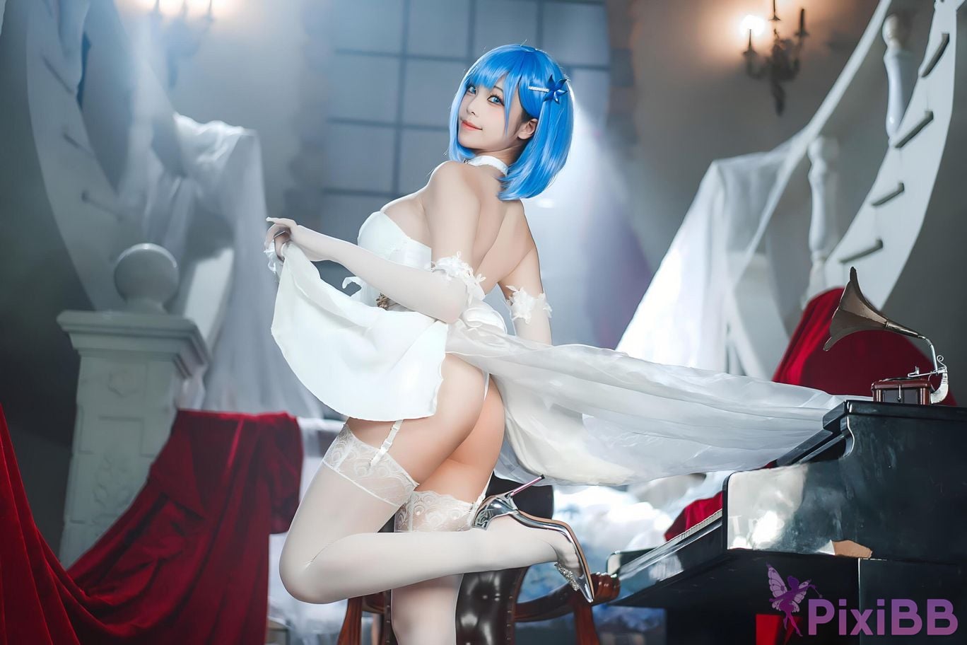 Coser Honey Cat Fur Azur Blue Route Chabayev White Cavalry PixiBB.COM 037