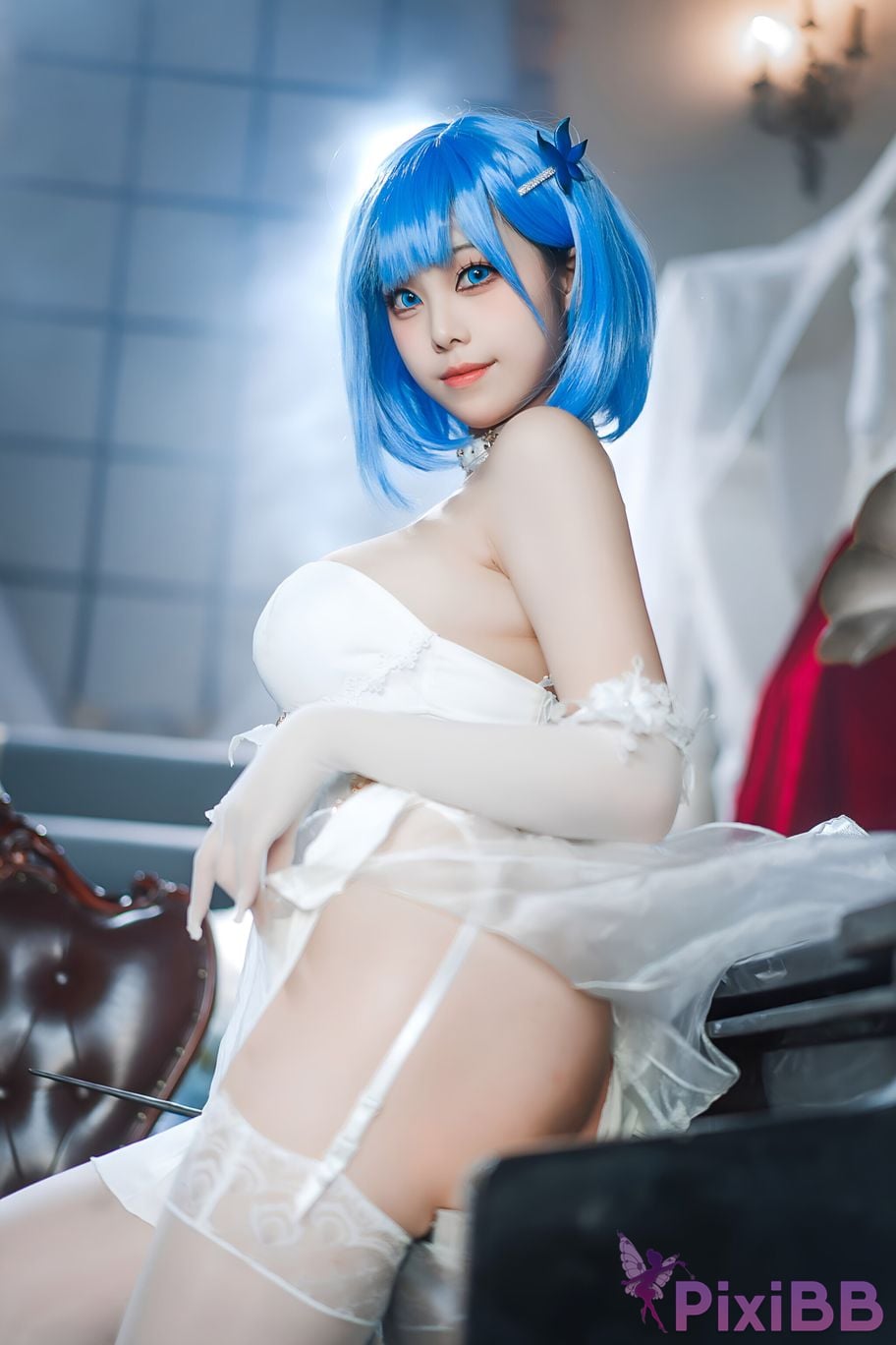 Coser Honey Cat Fur Azur Blue Route Chabayev White Cavalry PixiBB.COM 045
